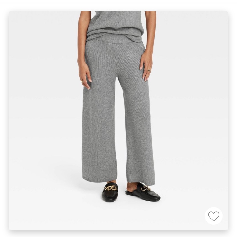 NWT - A New Day High-Rise Ribbed Sweater Wide Leg Pants